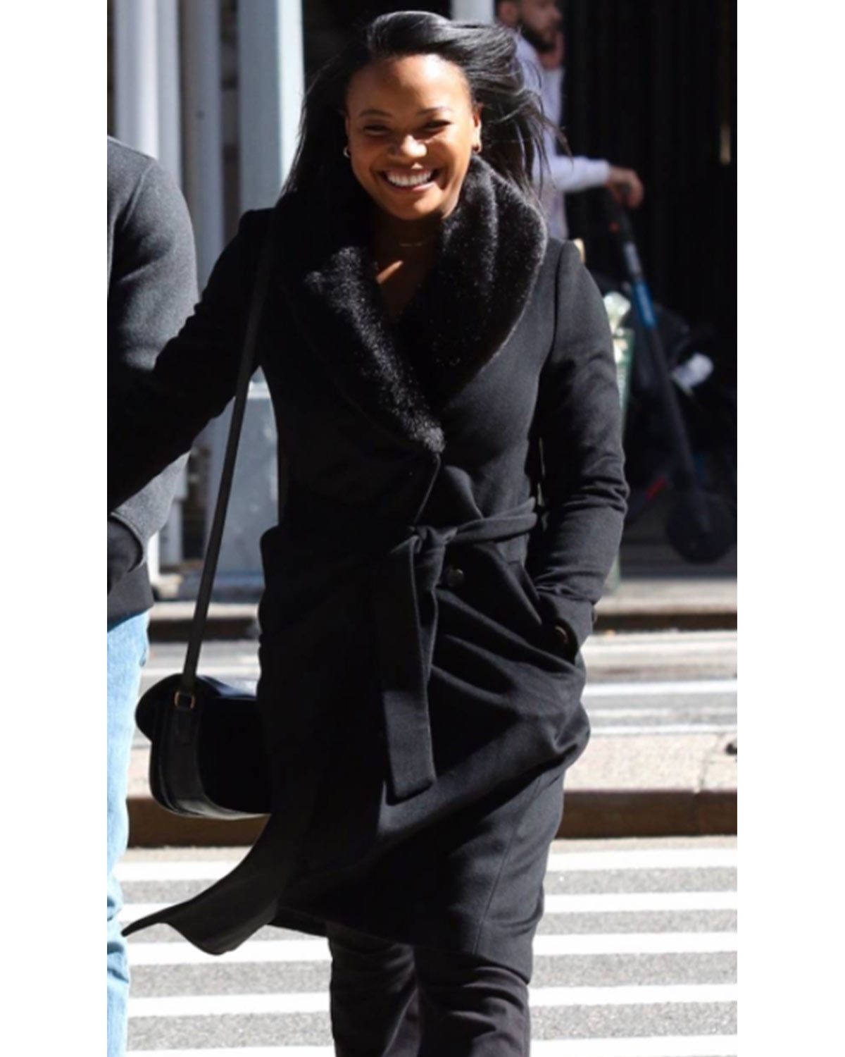 A Journal For Jordan Dana Canedy Wool Coat Roscow Leather Studio