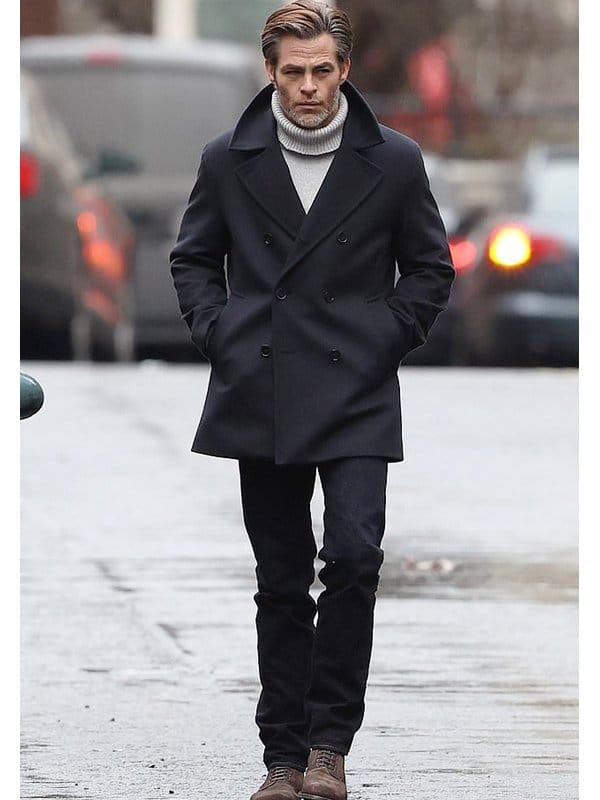 All the Old Knives Chris Pine Peacoat TheJacketFactory