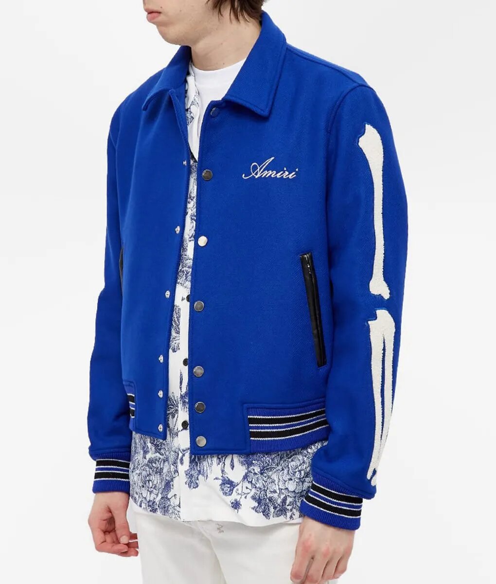 Amiri Bone Blue Jacket TheJacketFactory