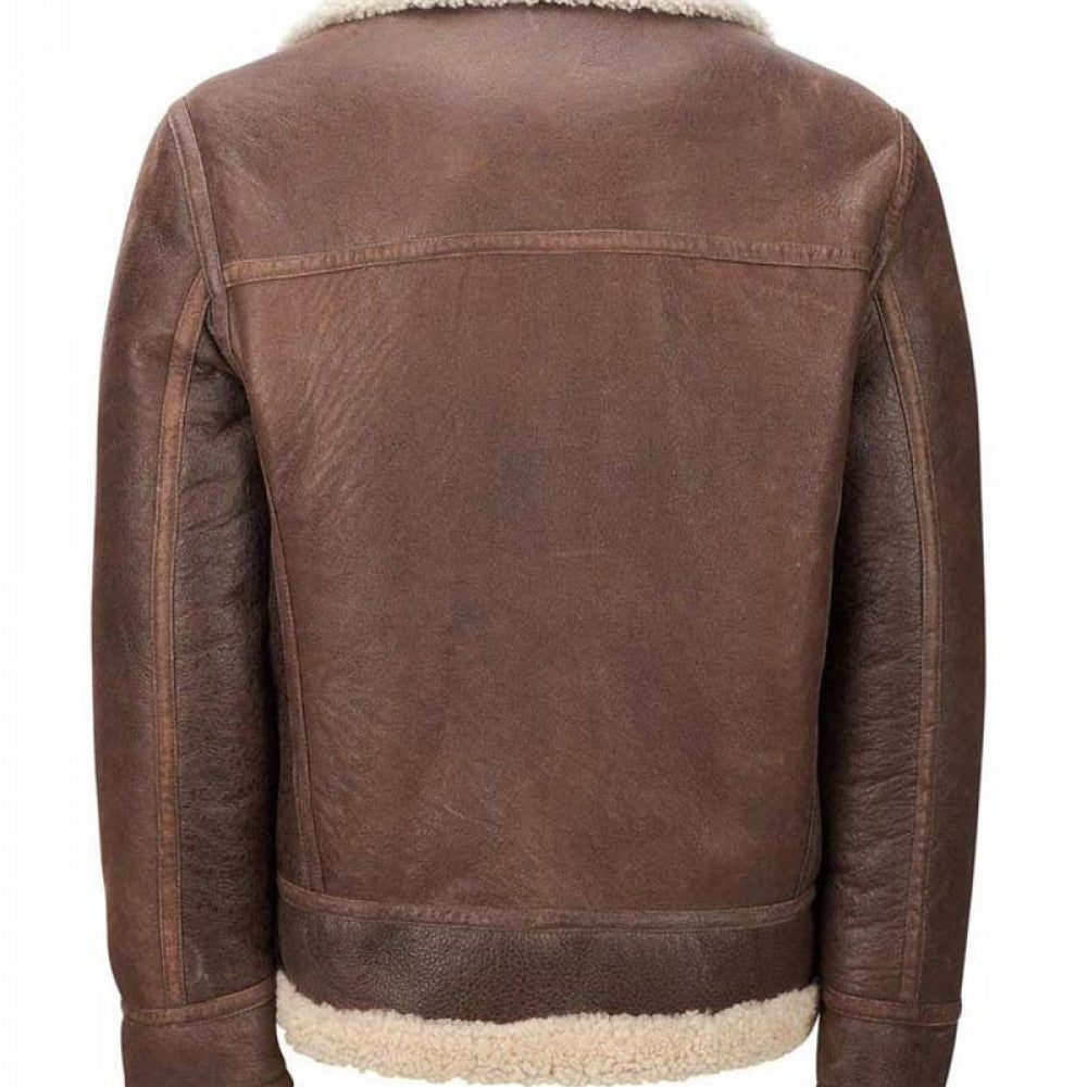 Aviator Faux Shearling Jacket TheJacketFactory