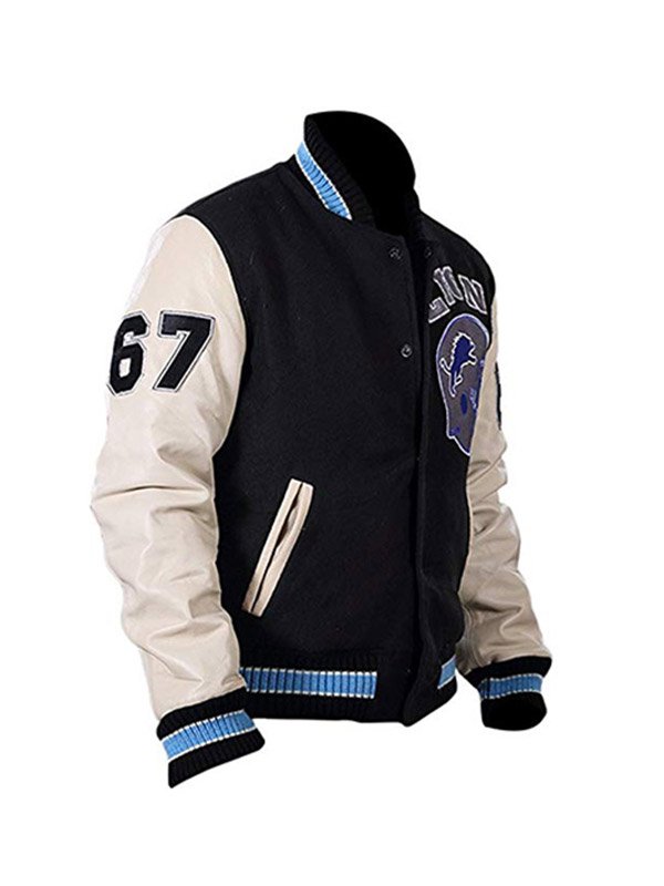 Beverly-Hills Axel-Foley Varsity Jacket Ros Cow Leather Studio
