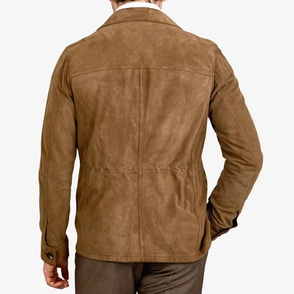 Brown Suede Leather Jacket TheJacketFactory