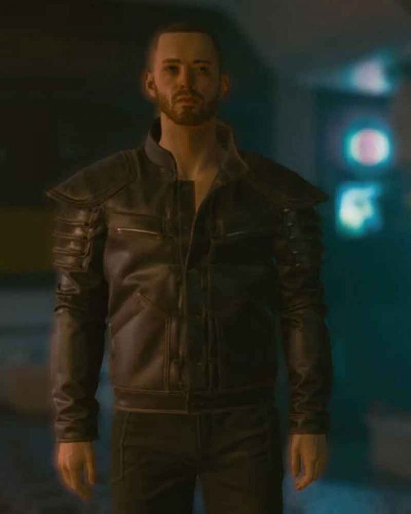 Cyberpunk 2077 Wolf School Leather Jacket TheJacketFactory