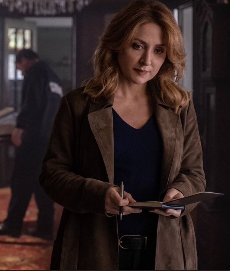 Dangerous Lies Sasha Alexander Suede Coat TheJacketFactory