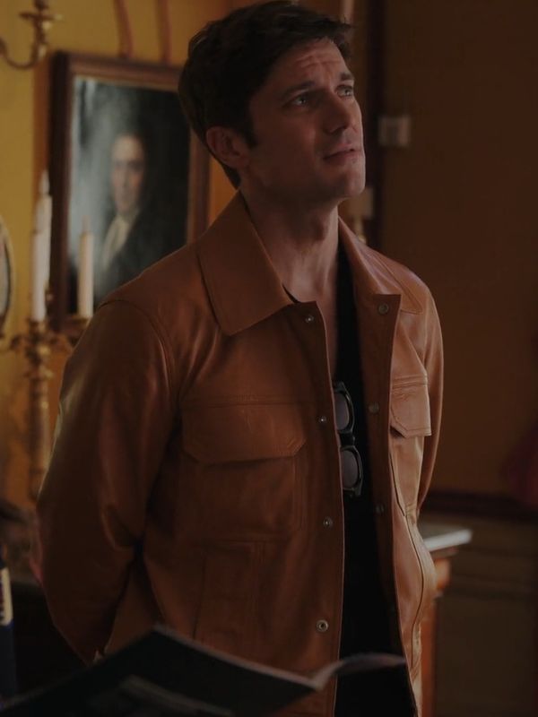 Emily in Paris Lucas Bravo Leather Jacket TheJacketFactory