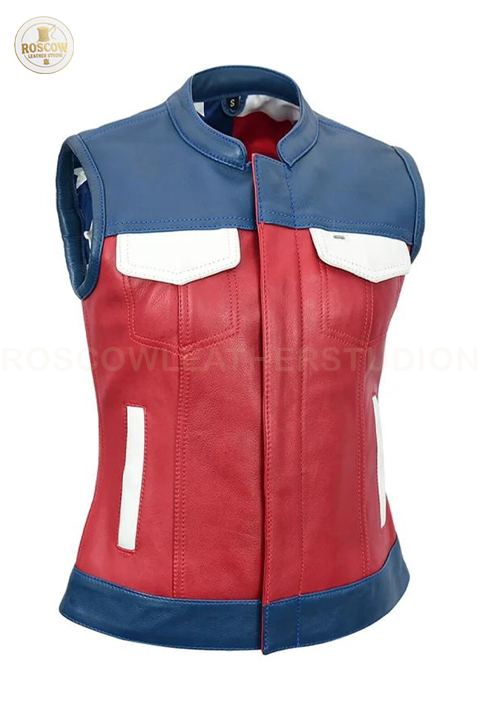 Freedom Belle Women's Motorcycle Leather Vest