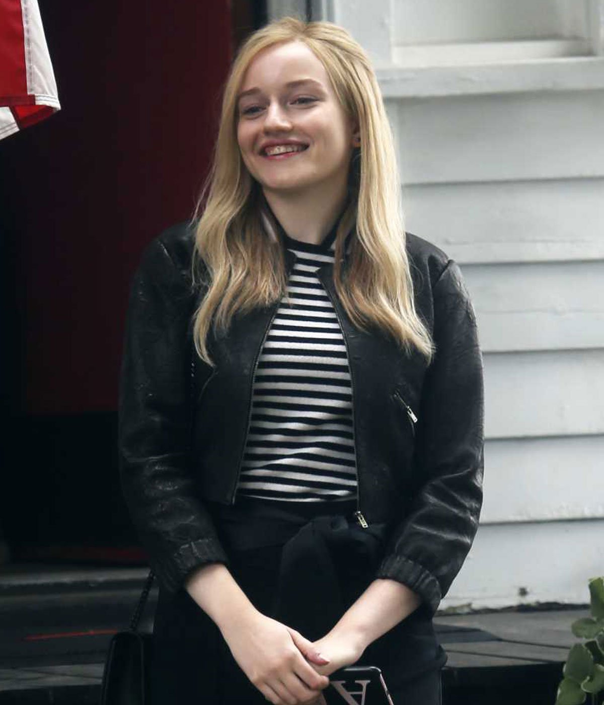 Inventing Anna Julia Garner Leather Jacket TheJacketFactory