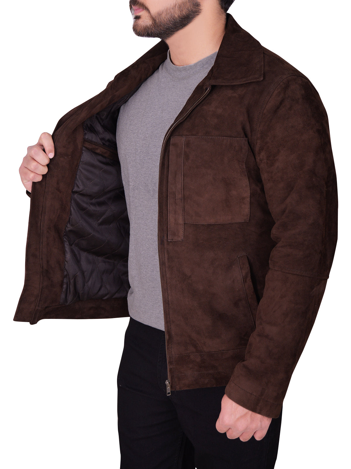 Men Suede Leather Jacket TheJacketFactory