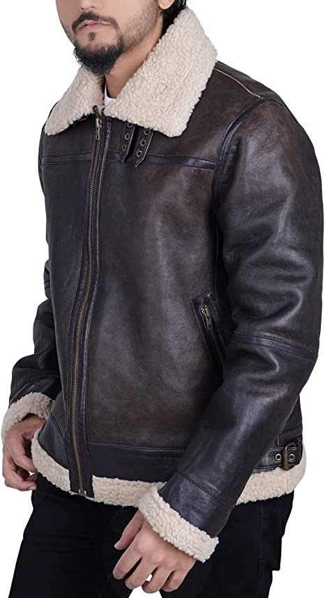 Men's B3 Shearling Leather Jacket TheJacketFactory
