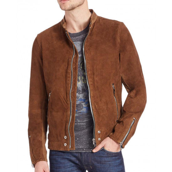 Men's Casual Suede Leather Jacket TheJacketFactory