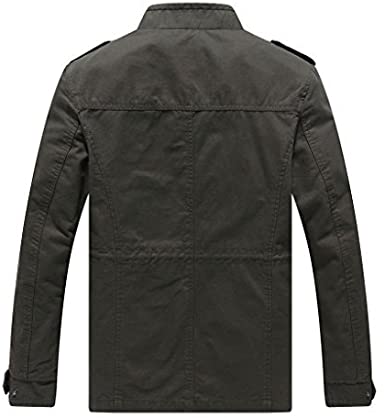 Men's Green Cotton Jacket TheJacketFactory