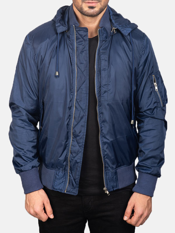 Men's Hooded Bomber Jacket TheJacketFactory