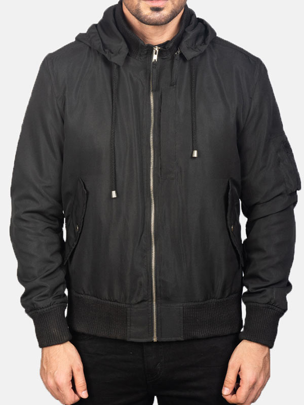 Men's Hooded Bomber Jacket TheJacketFactory