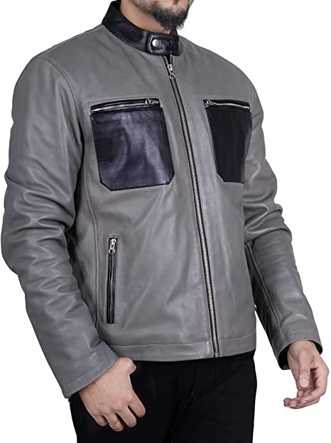 Men's Motorcycle Leather Jacket Ros Cow Leather Studio