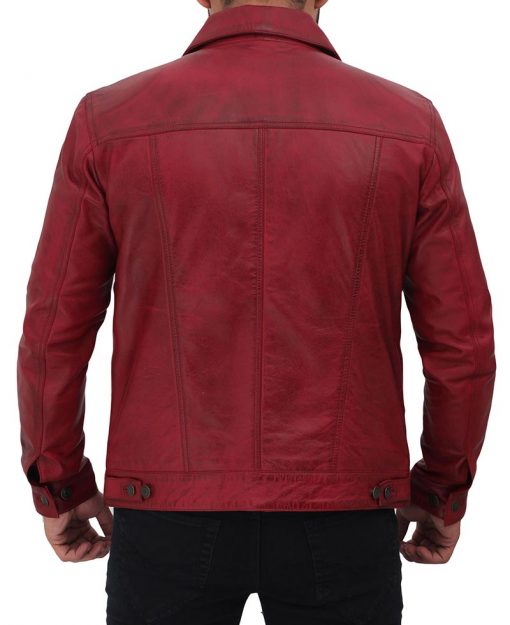 Men's Reddish Trucker Jacket TheJacketFactory