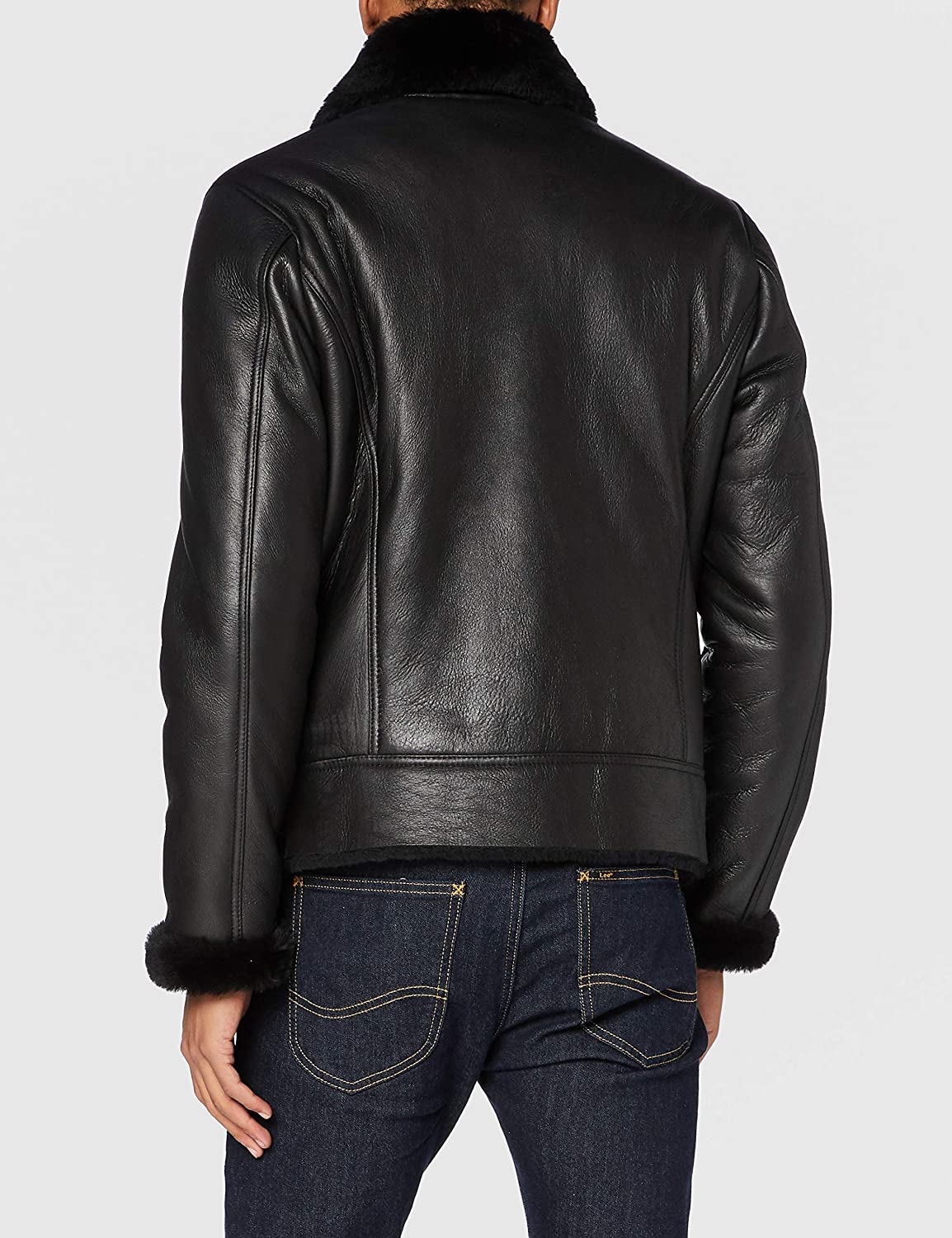 Men's Shearling Leather Jacket TheJacketFactory