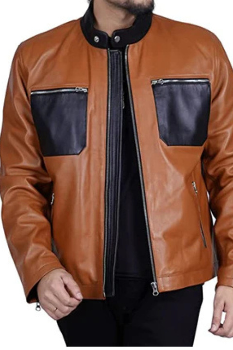 Men's Brown Leather Jacket