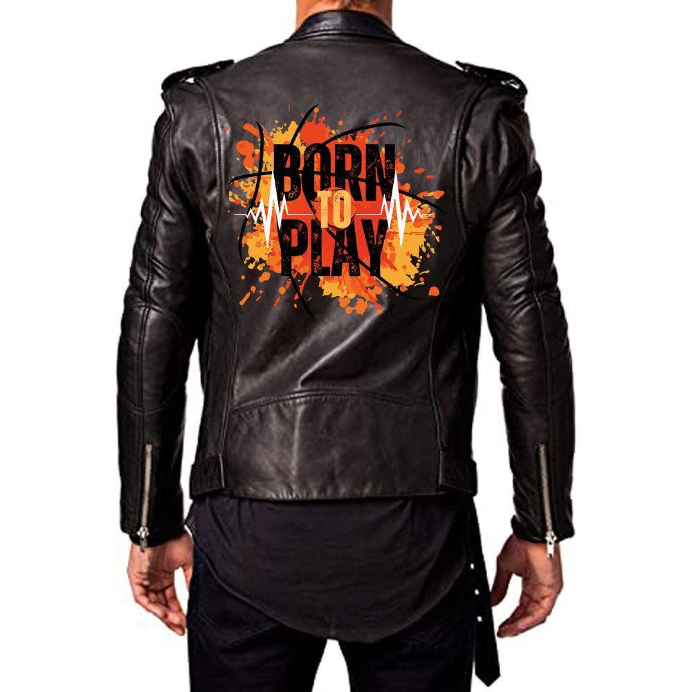Men's brown leather jacket from TheJacketFactory with a classic design, featuring a front zipper and stylish collar detail.