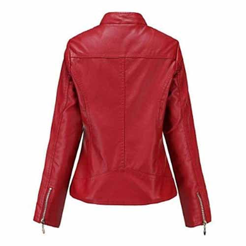 Women's Biker Leather Short Jacket TheJacketFactory
