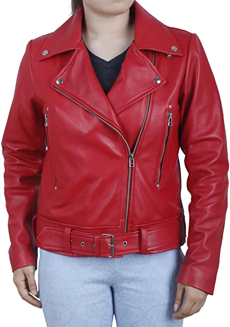 Women's Motorcycle Leather Jacket RoscowLeatherStudio