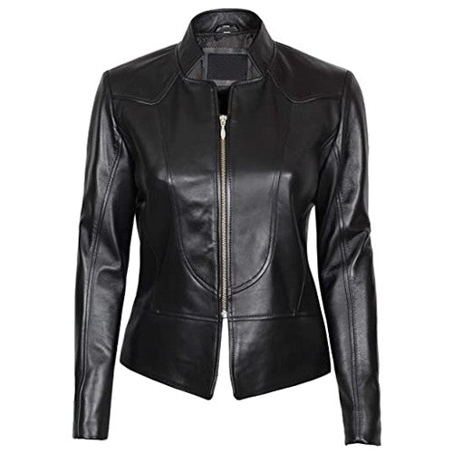 Women's Real Lambskin Leather Jackets TheJacketFactory