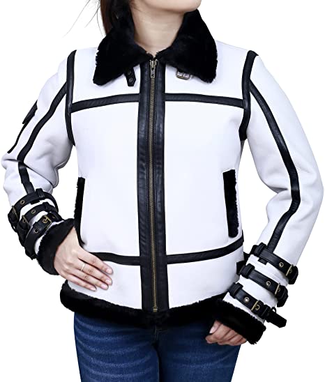 Women's Shearling Bomber Jacket TheJacketFactory