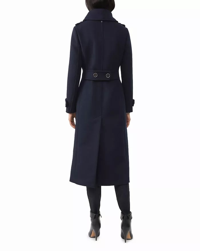 Wool Blend Navy and Military Coat for Womens TheJacketFactory