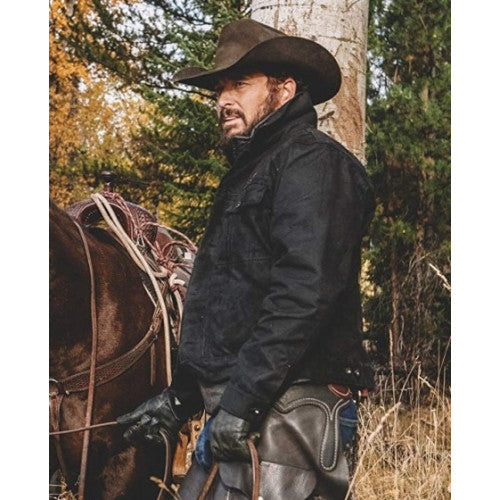 Yellowstone Black Cotton Jacket TheJacketFactory