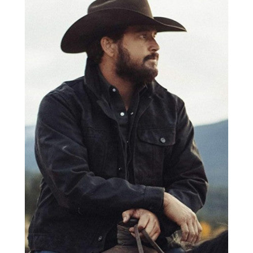 Yellowstone Black Cotton Jacket TheJacketFactory