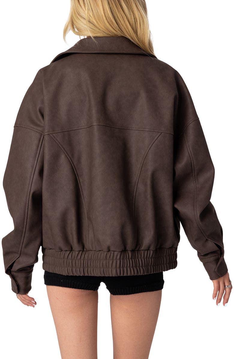 Women's Brown Bomber Jacket