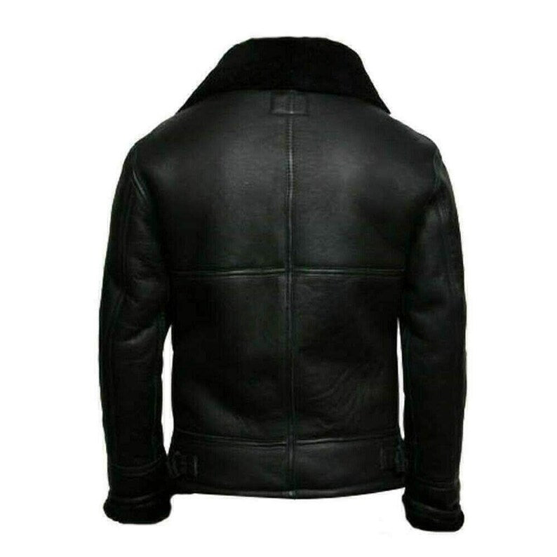 Men's Black B3 Sheepskin Aviator Jacket