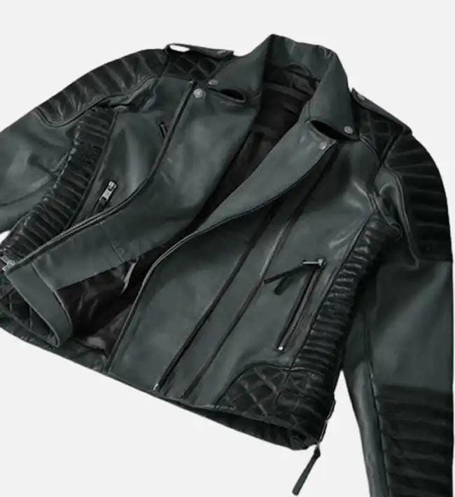Handmade Leather Biker Jacket: Classic Motorcycle Style - RoscowLeatherStudio