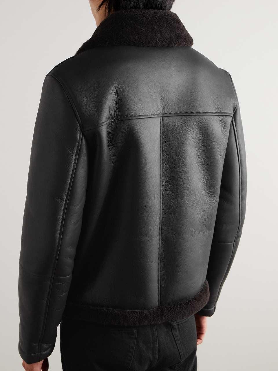 Handmade Shearling Aviator Jacket: Women's B3 Bomber Coat, Real Sheepskin Wool - RoscowLeatherStudio