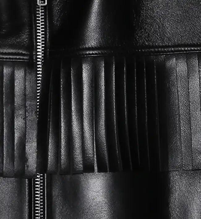 Handmade Black Leather Biker Jacket: Western Motorcycle Style - RoscowLeatherStudio