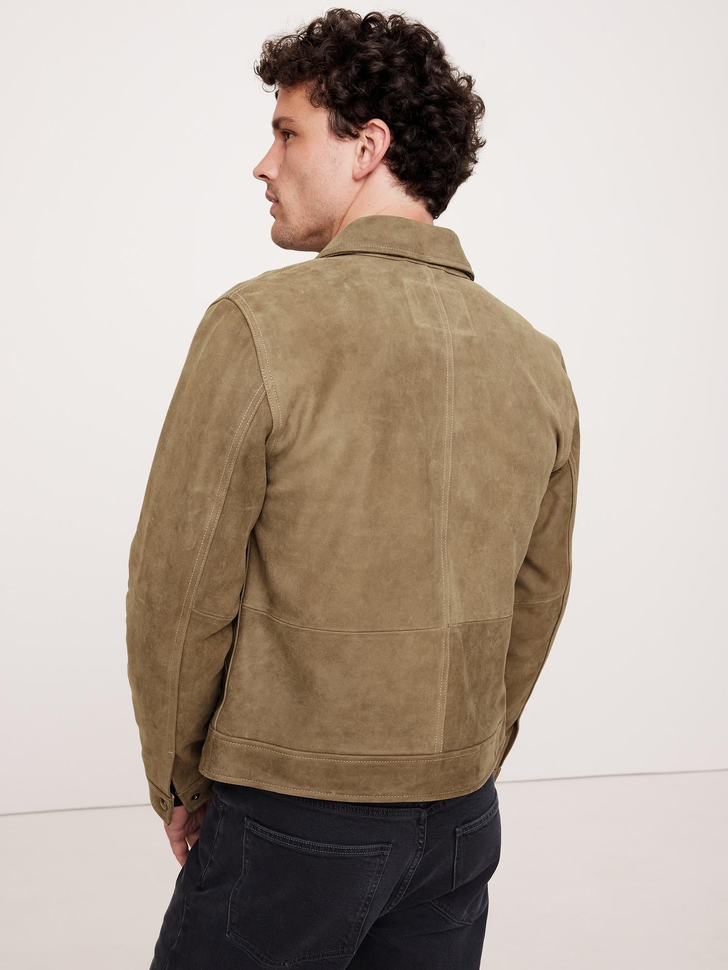 Handmade New Stylish Suede Leather Trucker Jacket for Men Premium and Durable Quality * Trucker Suede Jacket 100% Genuine Leather Jacket - RoscowLeatherStudio