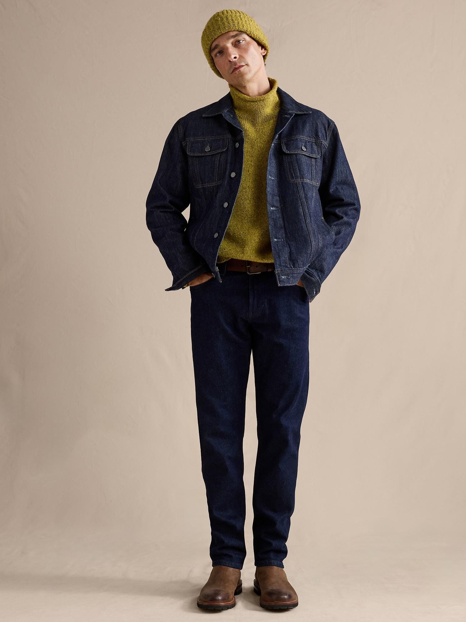 Handmade Blue Suede Trucker Jacket, Genuine Leather, Western Style - RoscowLeatherStudio