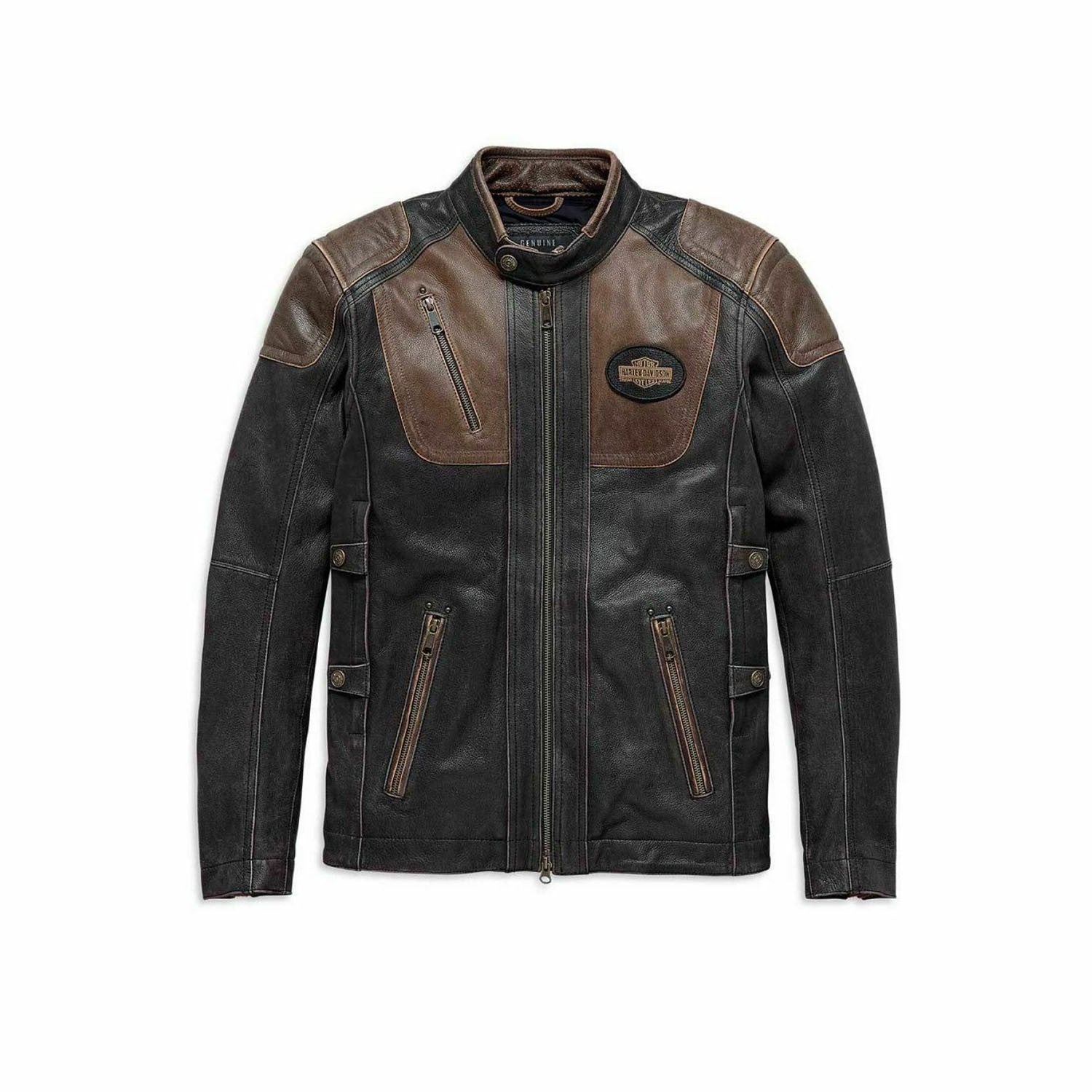mens-Hd-limited-edition-triple-vent-system-antique-brown-leather-jacket