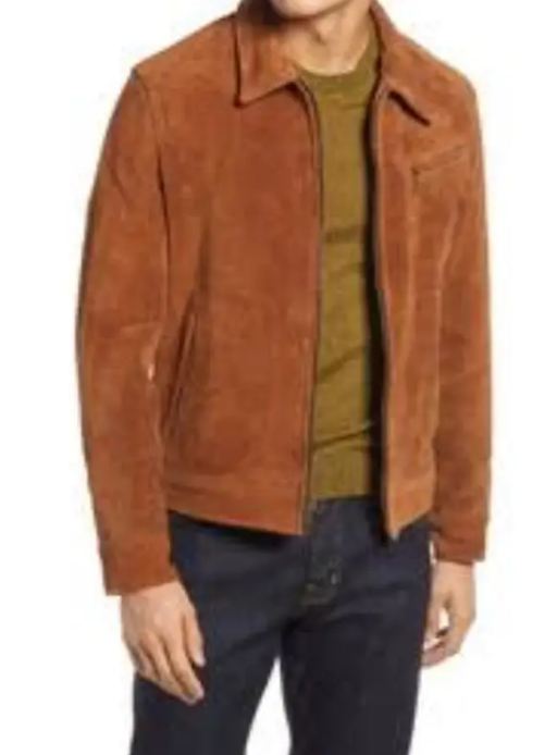 Men's Tan Suede Jacket